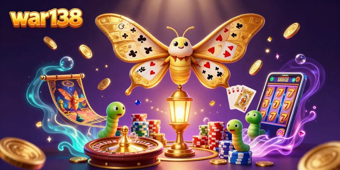 Experience thrilling gameplay with war138, featuring vibrant casino elements and golden winnings.