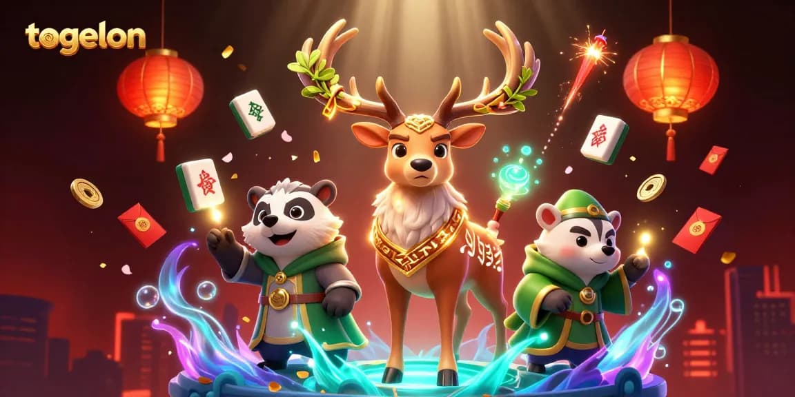 Engage with togelon as vibrant characters illuminate winning moments in this magical online casino scene.
