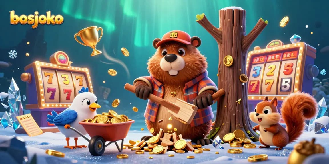 Jelajahi dunia bosjoko dengan karakter lucu dan elemen slot menakjubkan di gambar 3D ini.