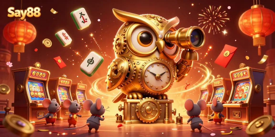 Engage in thrilling gambling action at Say88 with vibrant visuals and captivating casino elements.