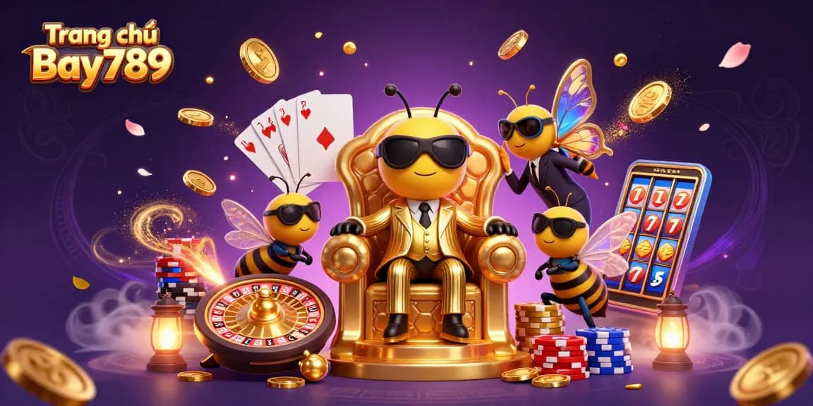 Experience the excitement at Trang chủ Bay789 with vibrant games and dynamic characters in a captivating casino scene.