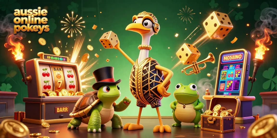 Engage with aussie online pokies featuring vibrant characters and slots exploding with coins.