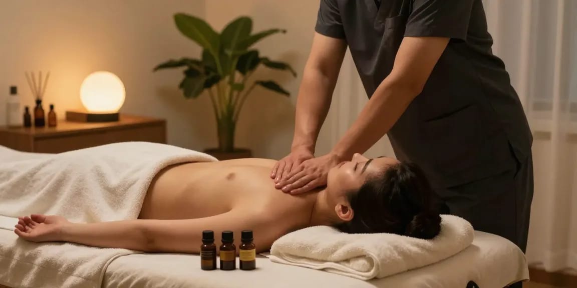 Experience a relaxing 구리출장마사지 in a warm home setting with professional service.