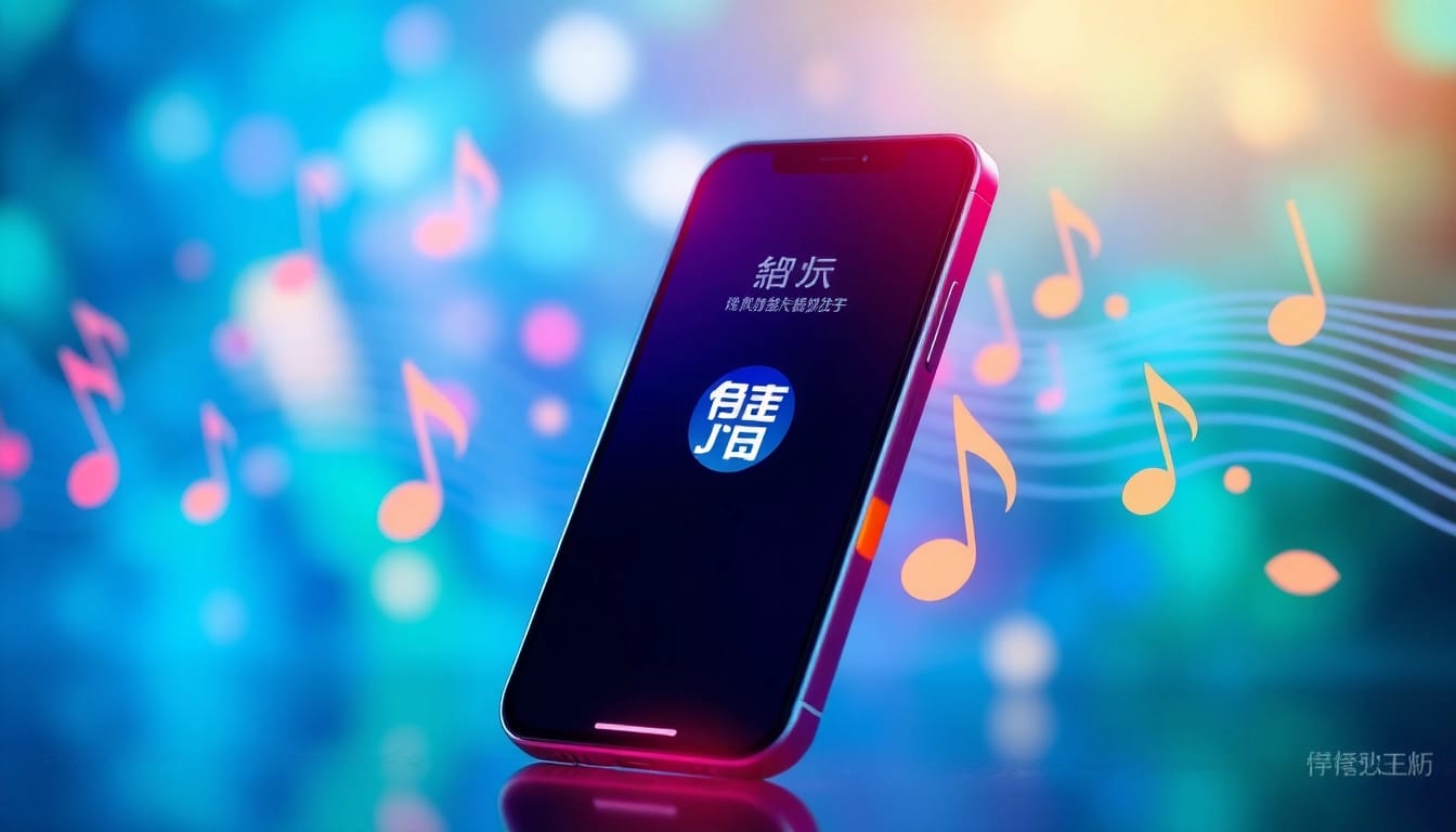 下载汽水音乐下载的风格化界面，展示音乐下载的激情与乐趣