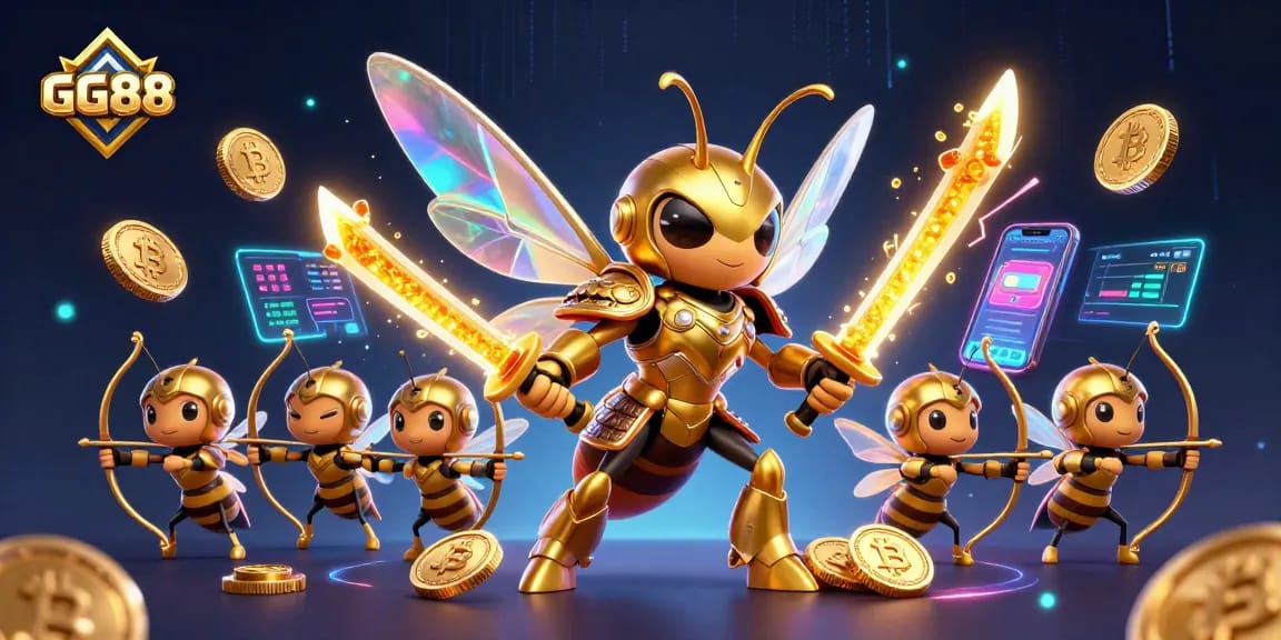 Experience exhilarating gameplay with GG88 in this vibrant casino-themed digital illustration.
