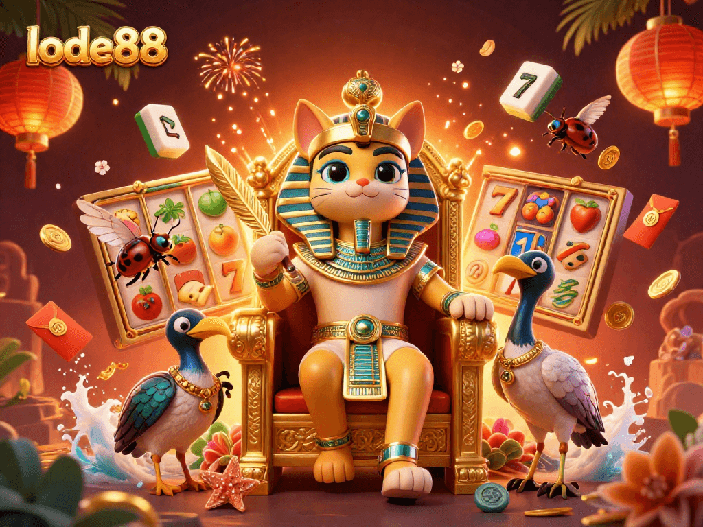 Experience the thrill of lode88 as magical elements collide in a stunning casino scene.