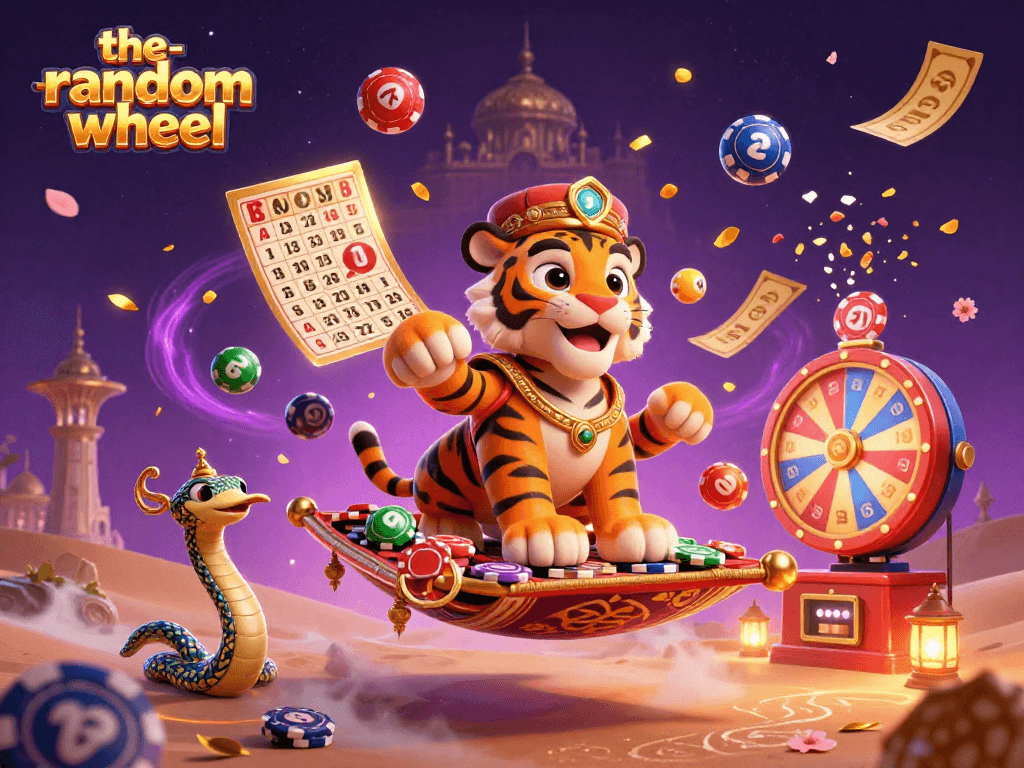 Spin to win with the-random-wheel as colorful lottery elements create dynamic excitement.