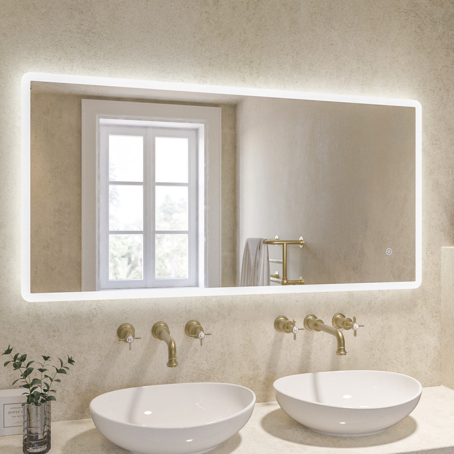 Energiesparende Badezimmer spiegelschränke beleuchtung im modernen Design