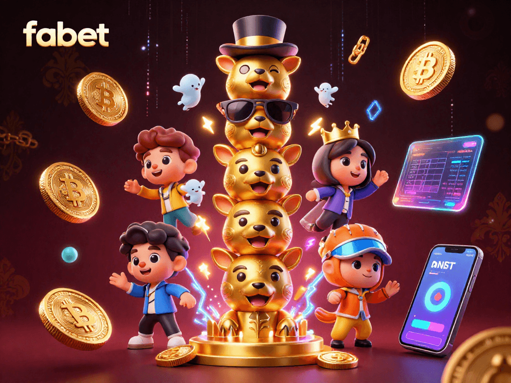 Engage with fabet's thrilling casino experience surrounded by dynamic 3D gaming elements.