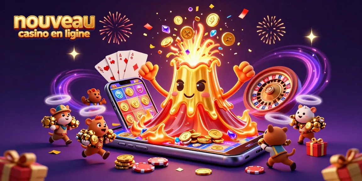 Jouez au nouveau casino en ligne où une éruption de trésors et de jeux vous attend.