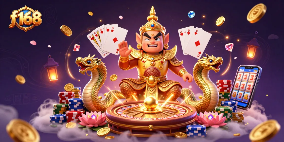 Experience thrilling gameplay at f168 with vibrant casino imagery featuring guardians and rewarding elements.