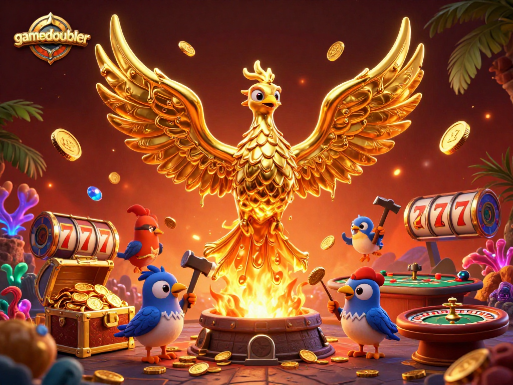 Win big at gamedoubler with our vibrant, action-packed casino illustration.