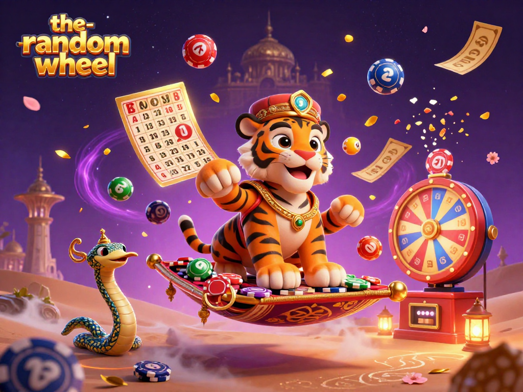 Spin to win with the-random-wheel as colorful lottery elements create dynamic excitement.