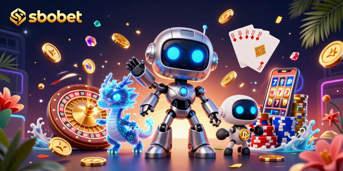 Experience sbobet betting strategies with advanced 3D casino art showcasing vibrant gaming elements.