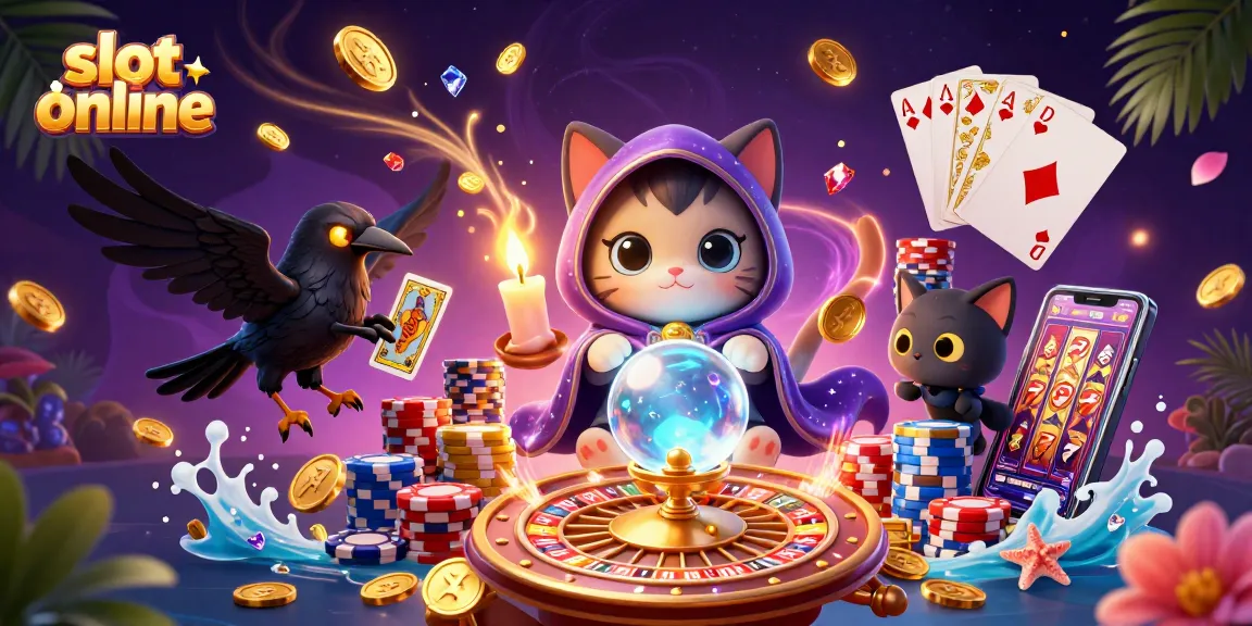 Spin and win with this captivating slot online illustration showcasing vibrant casino elements.