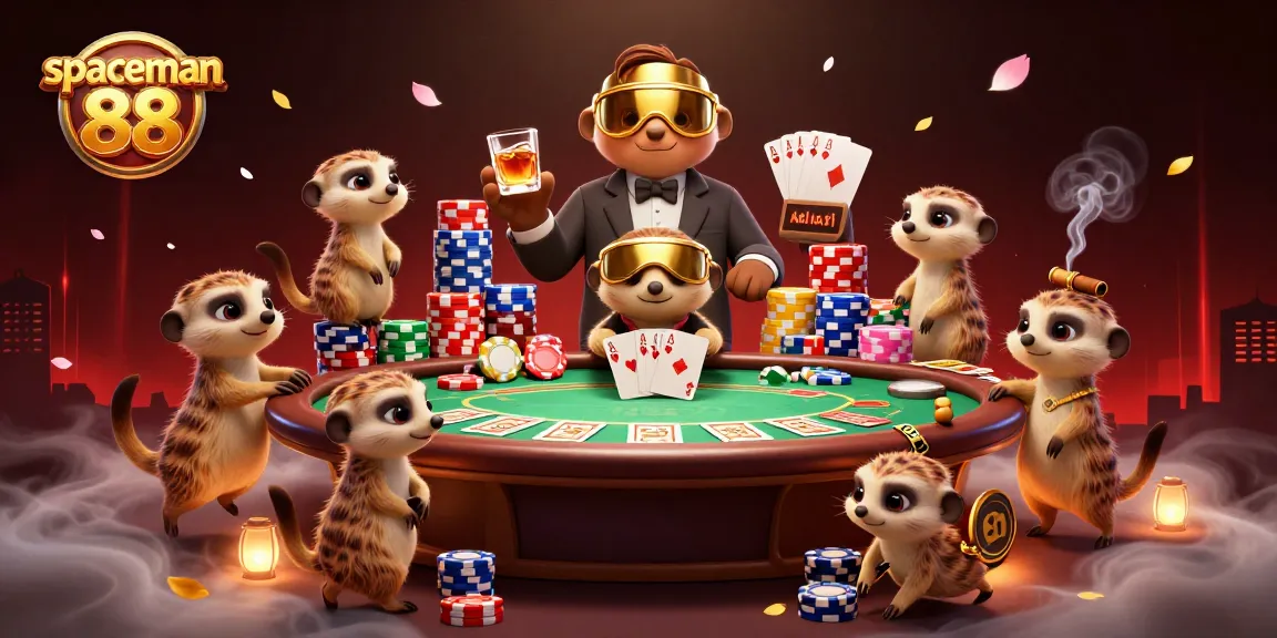 Experience thrilling gameplay at spaceman 88 in a vibrant 3D cartoon casino scene