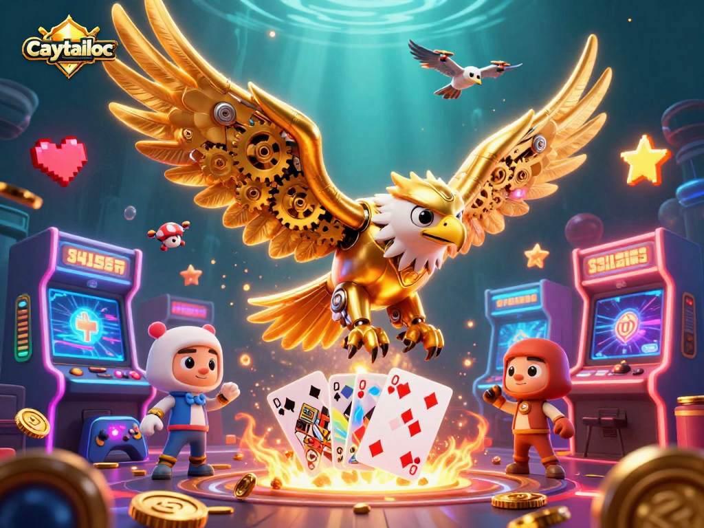 Experience high-speed gaming action in caytailoc with vibrant 3D visuals and dynamic elements.