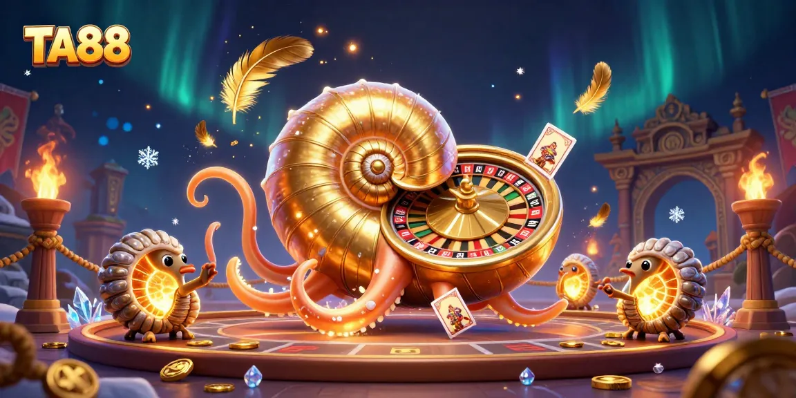 Experience the excitement of TA88 with a vibrant 3D nautilus roulette scene for casino enthusiasts.