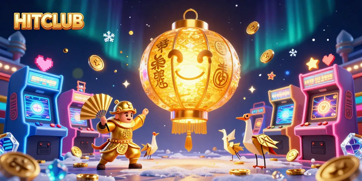 HITCLUB immerses players in a dynamic casino experience filled with vibrant game elements and lucky symbols.