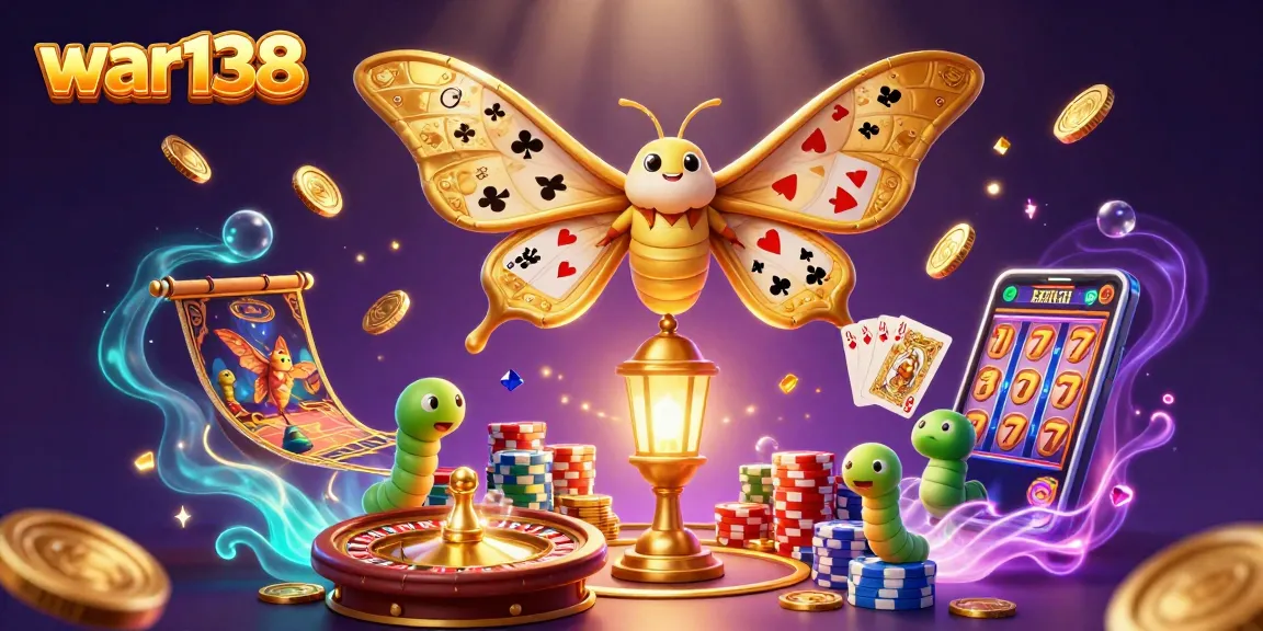 Experience thrilling gameplay with war138, featuring vibrant casino elements and golden winnings.