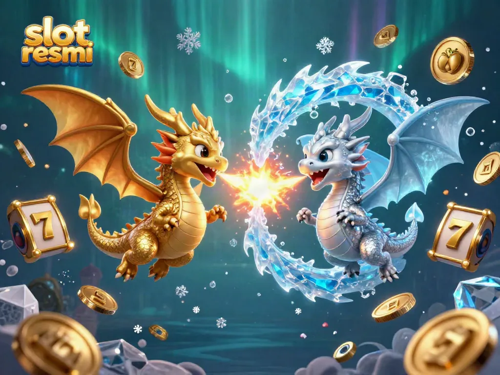 Experience thrilling slot resmi action with dynamic dragons and casino elements in a vibrant 3D scene.
