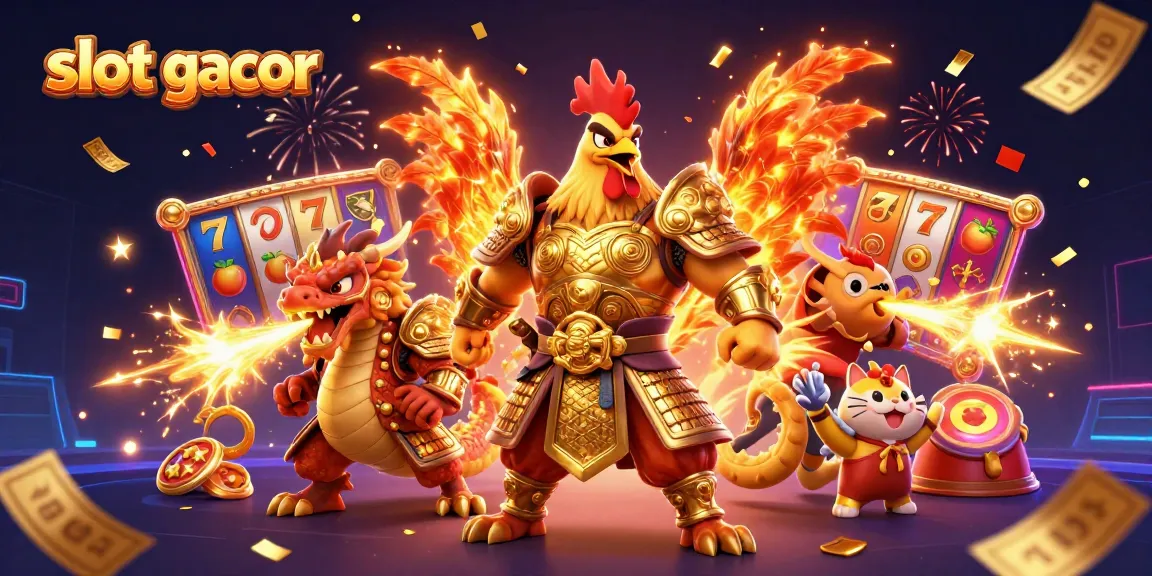 Engage with slot gacor gameplay featuring vibrant characters, lucky symbols, and a dynamic casino atmosphere.