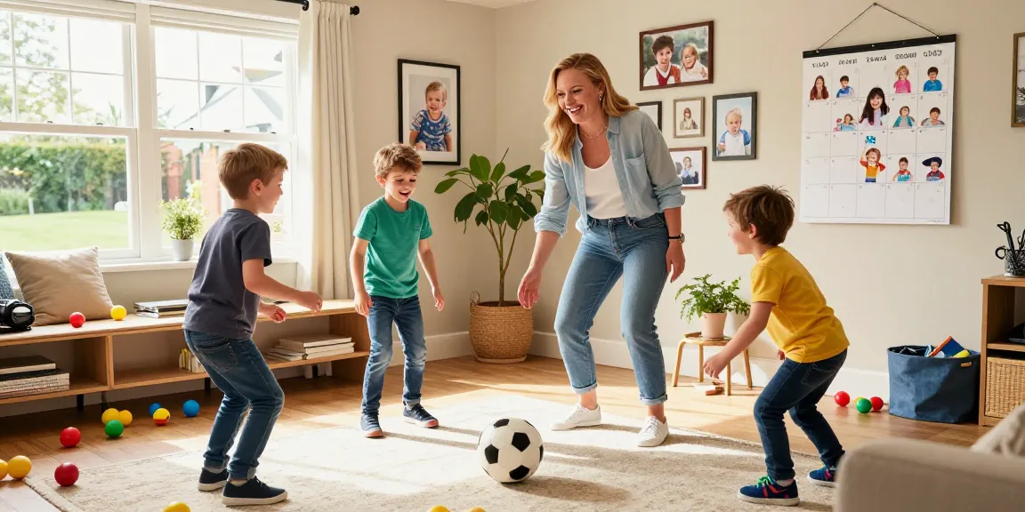 Coleen Rooney engaging with her children in a warm family setting, showcasing the celebrity family spotlight and WAG culture.