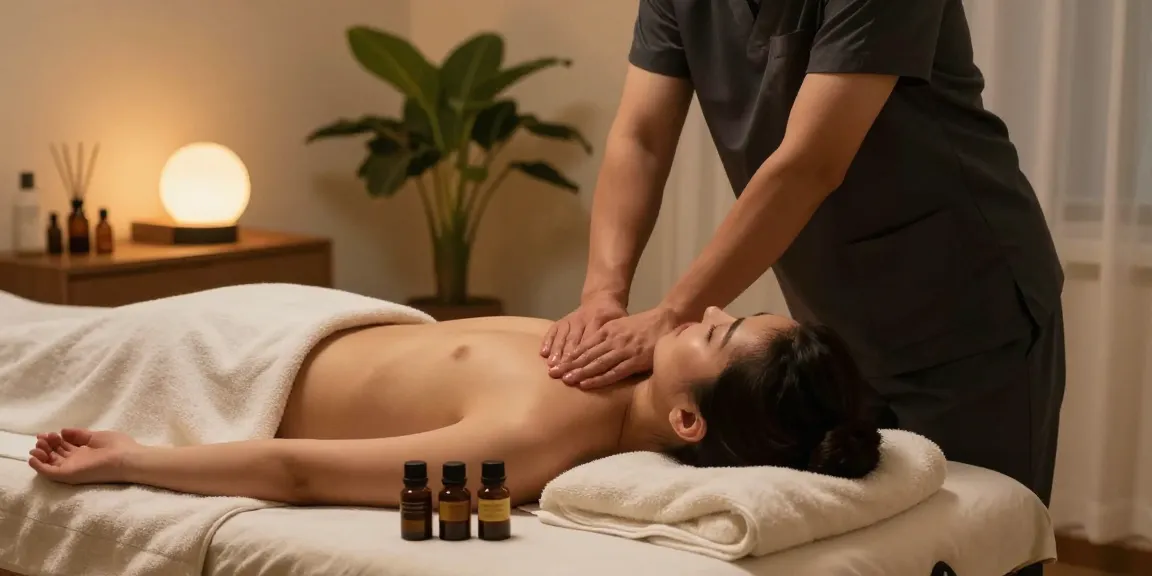 Experience a relaxing 구리출장마사지 in a warm home setting with professional service.