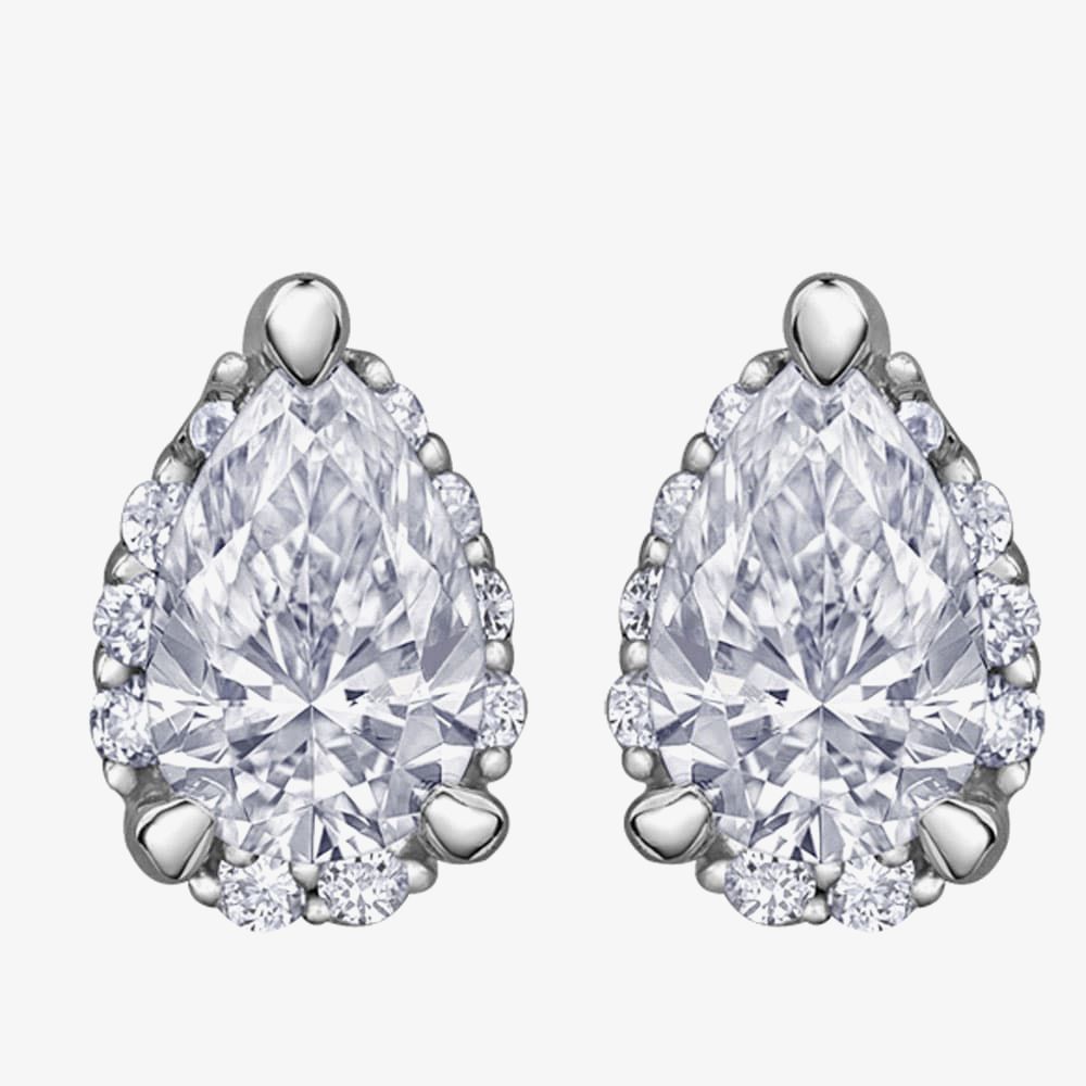 Invisible Set Diamond Earrings – Modern Diamond Craftsmanship | Cervin Blanc