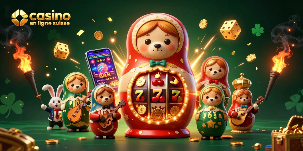 Profitez du casino en ligne suisse avec des ours Matryoshka, des jeux et des jackpots incroyables.