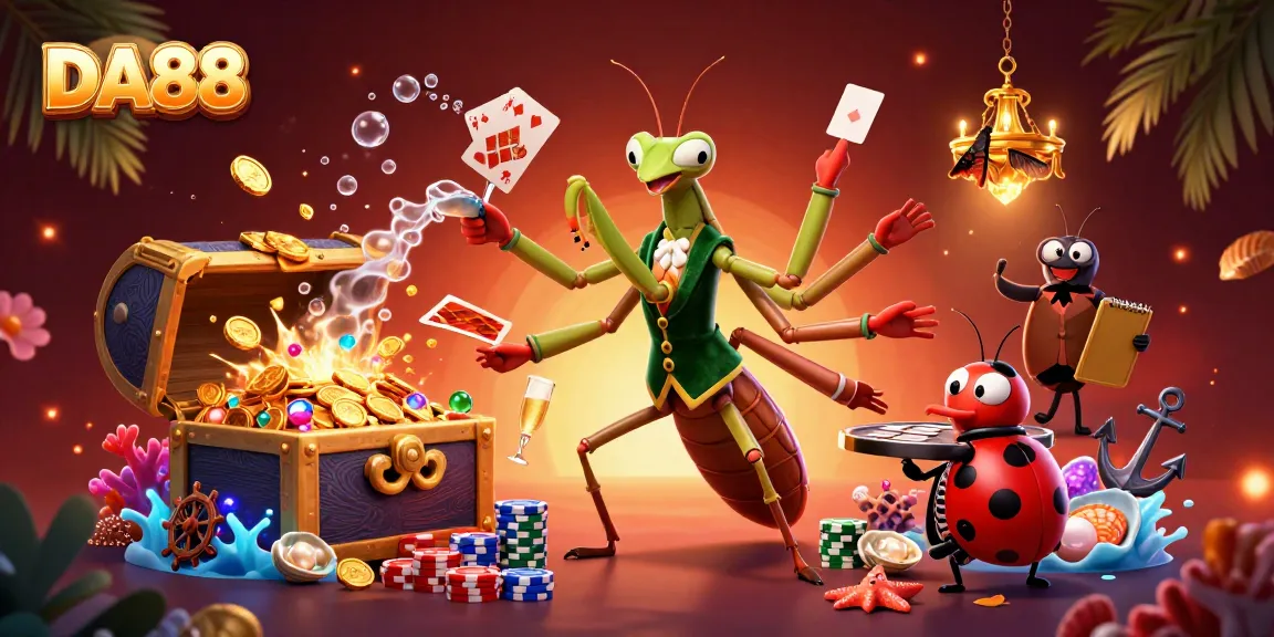 Experience the thrilling DA88 casino action with vibrant characters and dynamic elements.