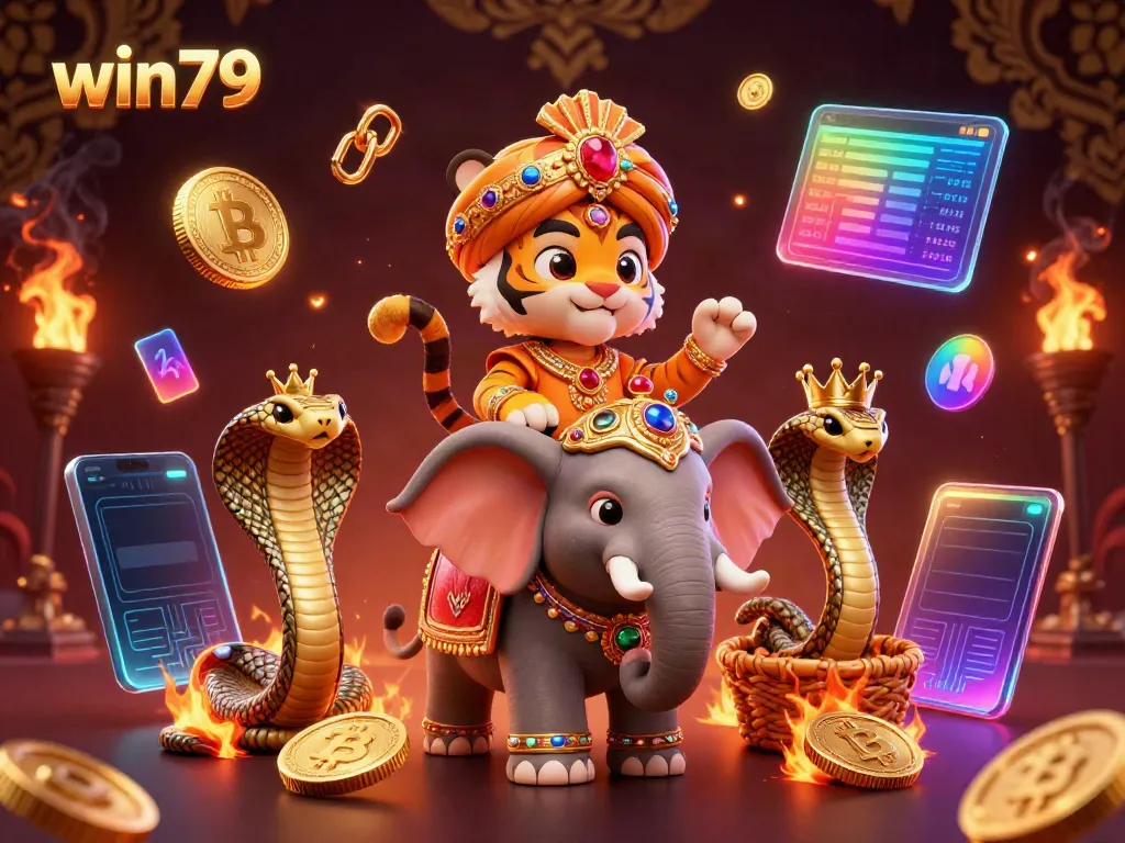 Experience stunning gameplay with win79, as a tiger and elephant showcase online casino thrills.