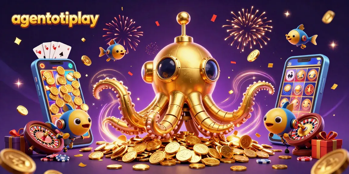 Berpartisipasi dalam permainan slot pada agentotoplay dengan karakter 3D berhibrid menarik dan elemen kasino berkilau.
