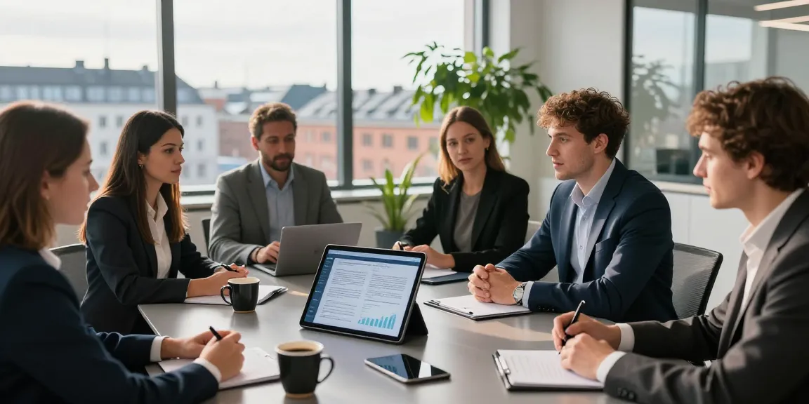 Legal consultation at Lead Roedl with a diverse team in Copenhagen office.