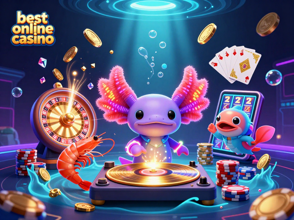 Experience the best online casino with vibrant 3D characters, dazzling coins, and lively gaming elements.