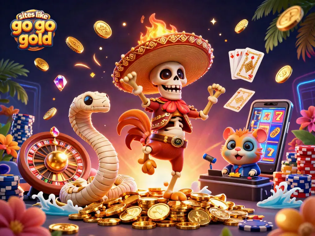 Experience exciting gameplay with sites like go go gold, featuring vibrant characters and casino elements galore!