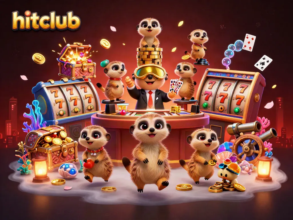 Experience exciting gameplay at hitclub with inspired characters in a dynamic casino scene.