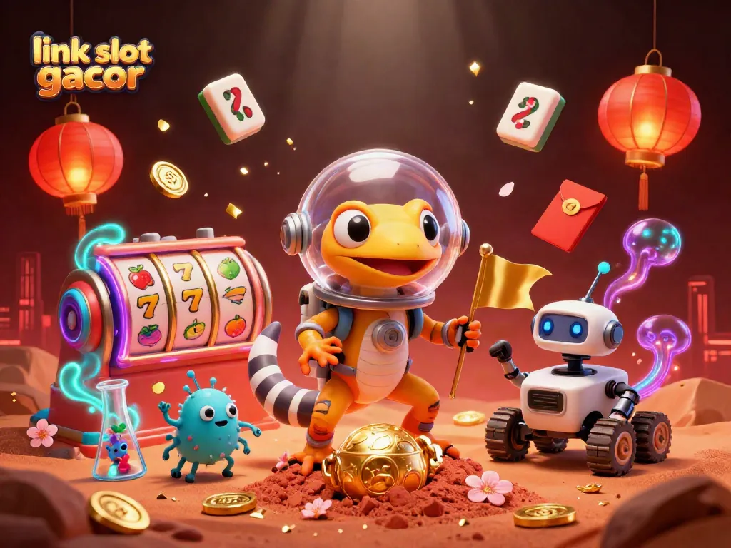 Permainan slot gacor dengan karakter unik di kasino berkilauan.