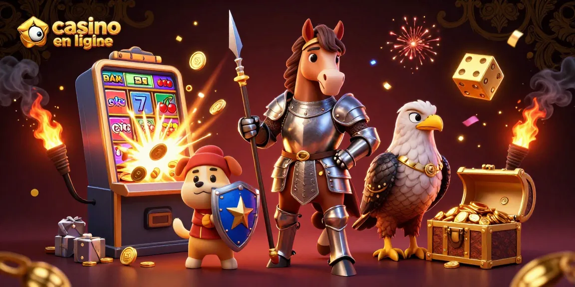 Jouer au casino en ligne avec de grandes machines à sous et des gains lumineux en pleine action