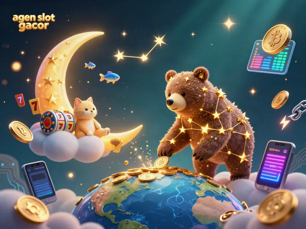 Experience the thrill of winning with agen slot gacor in this captivating 3D casino illustration