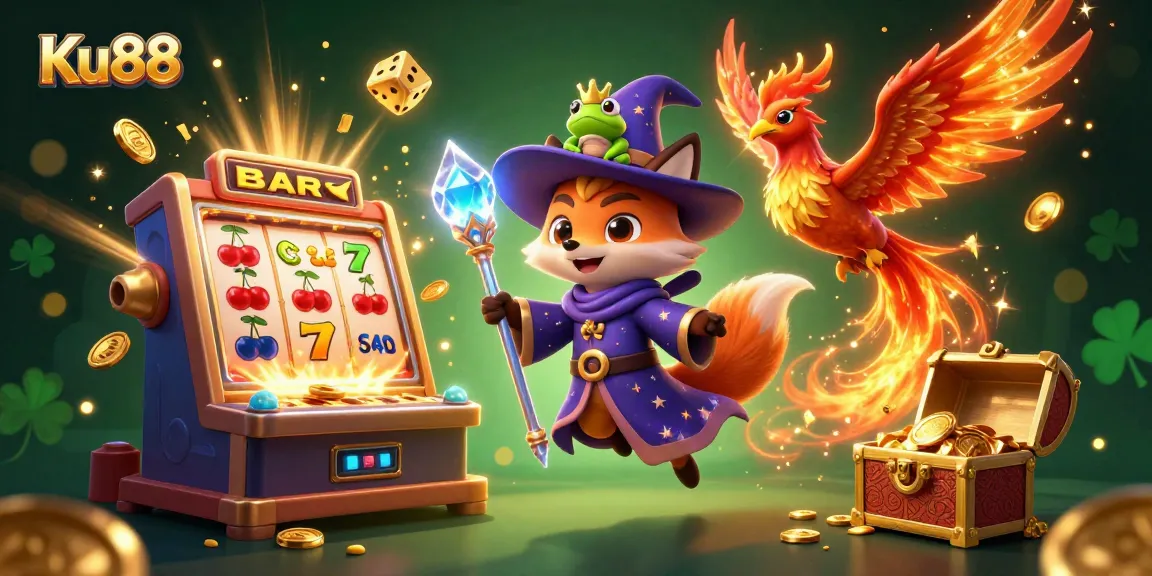 Experience exciting wins with Ku88 through vibrant slots and a magical 3D casino adventure.