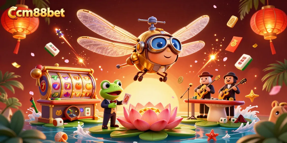 Bet and win big with cm88bet in this vibrant 3D casino illustration featuring exciting gaming action.