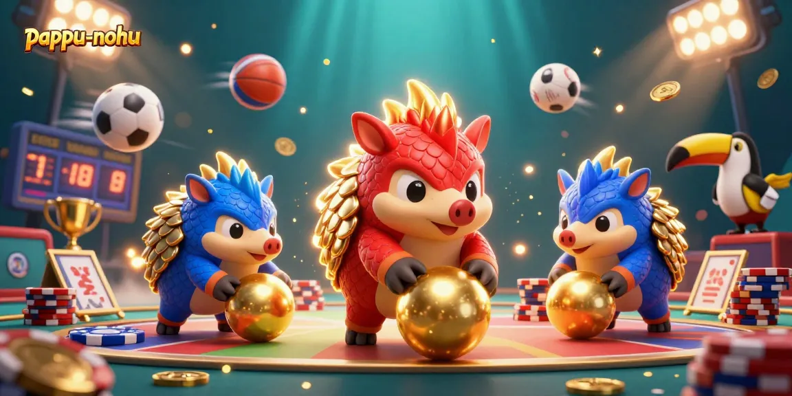 Pappu-nohu game showcases rival pangolins bowling through poker chips, highlighting the excitement in online gambling.