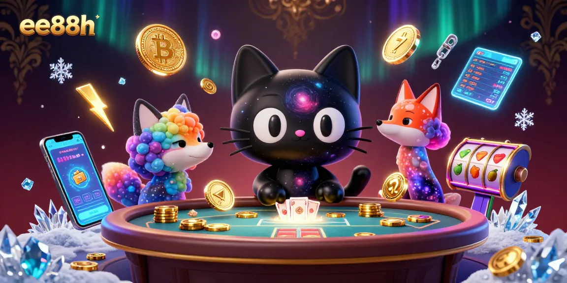Experience thrilling gameplay at ee88h's vibrant cosmic casino with stunning 3D characters.