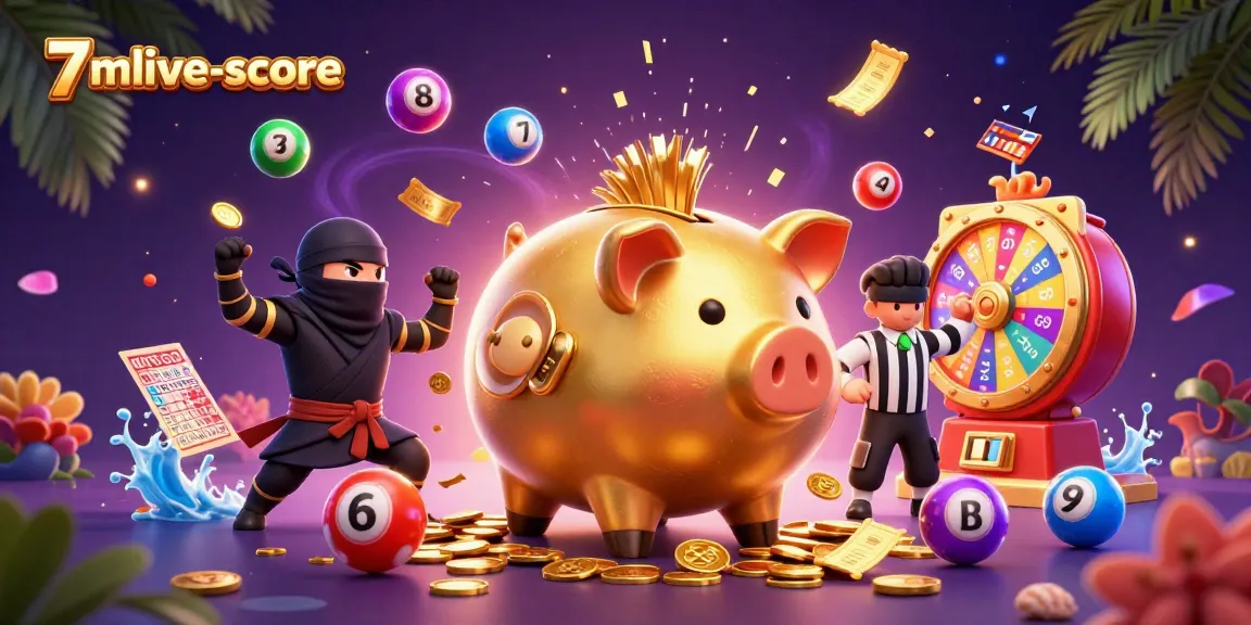Experience the excitement of 7mlive-score with a lively casino scene featuring dynamic characters and vibrant gaming elements.