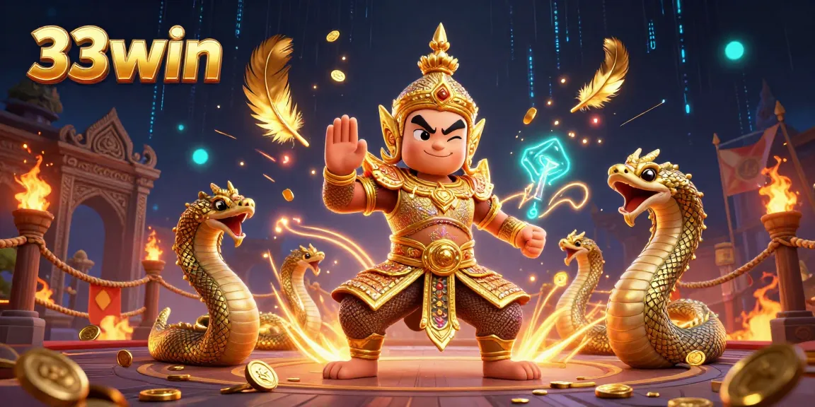 Engage in thrilling gameplay at 33win with dynamic characters and golden casino elements