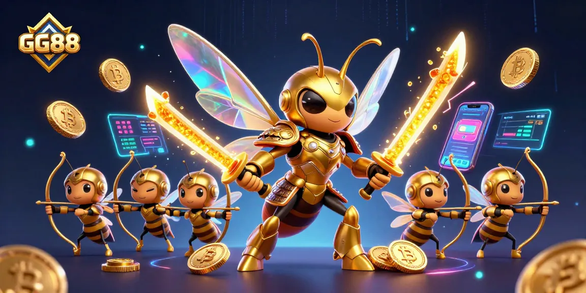 Experience exhilarating gameplay with GG88 in this vibrant casino-themed digital illustration.