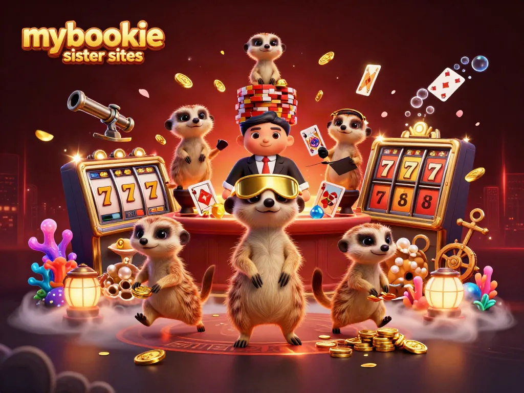 Experience the excitement of mybookie sister sites with lively meerkats managing a casino.