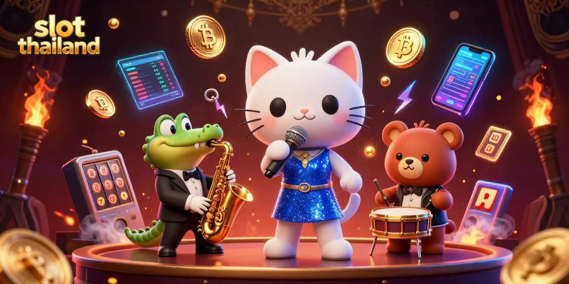 Experience thrilling gameplay with slot thailand in an exciting casino scene featuring lively characters.
