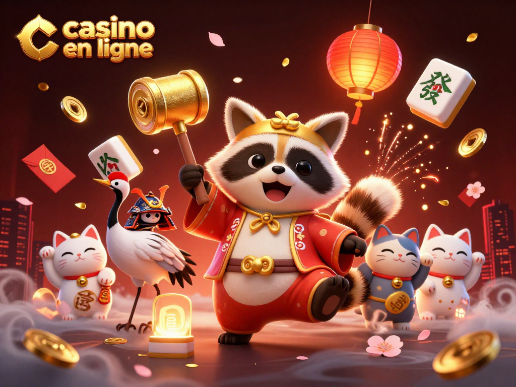 Jouez à des jeux de casino en ligne avec le tanuki chanceux, les maneki-neko et des lanternes